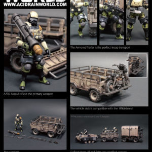 TOYS ALLIANCE Acid Rain FAV-A06 Sand Armored Trailer Set